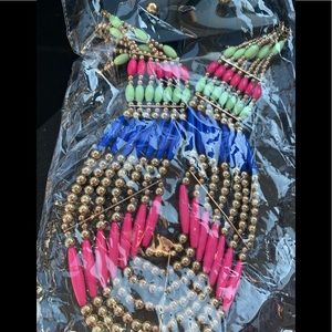 Beaded Necklace with Earrings New